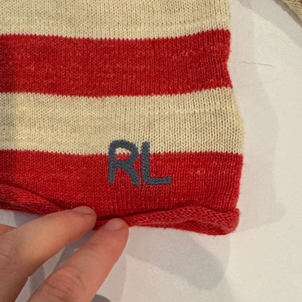 Ralph‎ Lauren Polo Toddler Patriotic Sweater knit Rare 2T USA  Hand Stitch